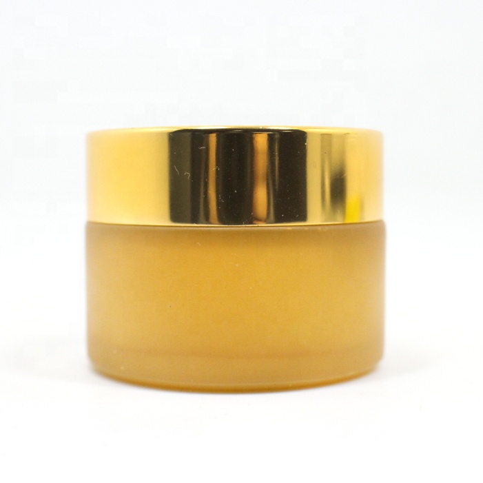 Luxury high quality 5g 10g 15g 20g 30g 50g 100g face cream cosmetic white yellow black glass jar