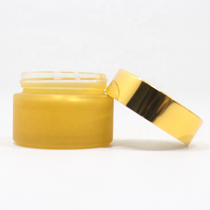 Luxury high quality 5g 10g 15g 20g 30g 50g 100g face cream cosmetic white yellow black glass jar