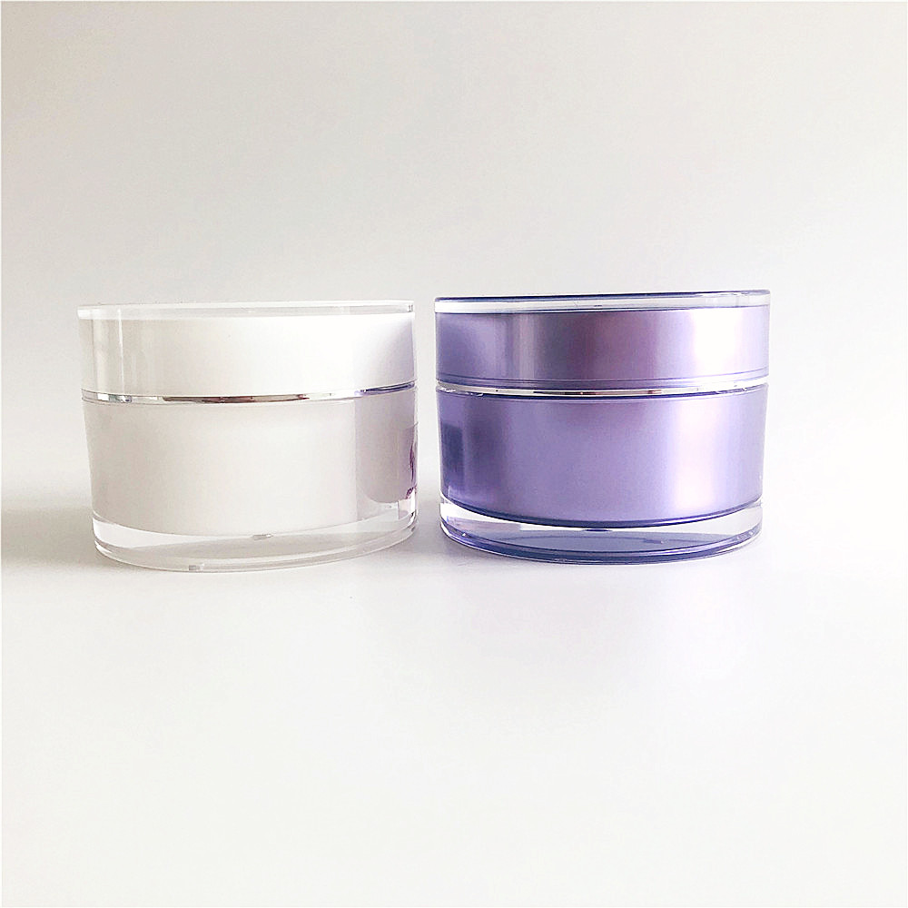 Luxury large round plastic cosmetic jar acrylic 100g 150g