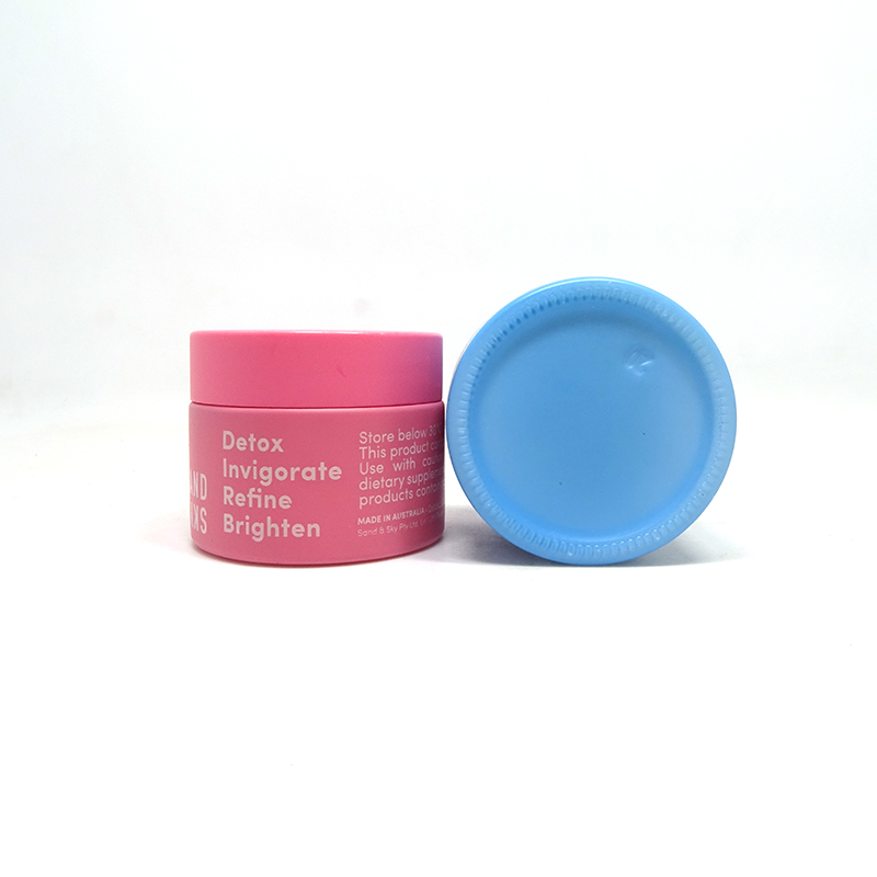 Luxury matte pink purple design opal white porcelain glass body cream cosmetic jars with lid