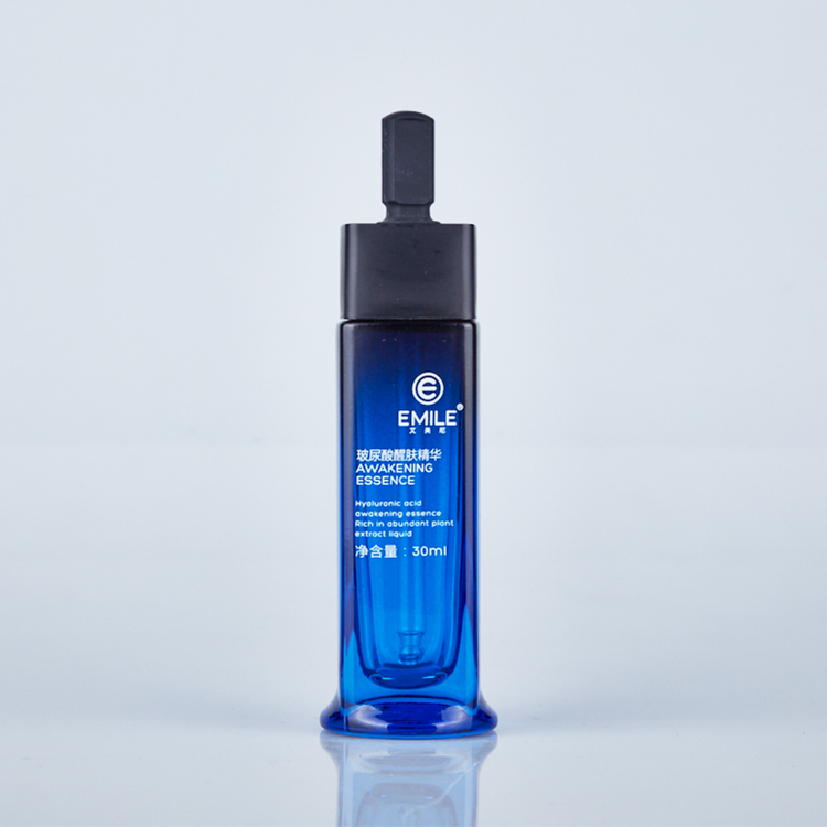 Luxury packaging 30ml empty colorful dropper glass serum bottles
