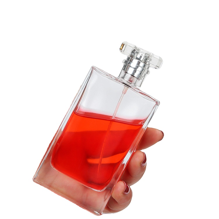 Luxury perfume bottle pump spray clear bottle