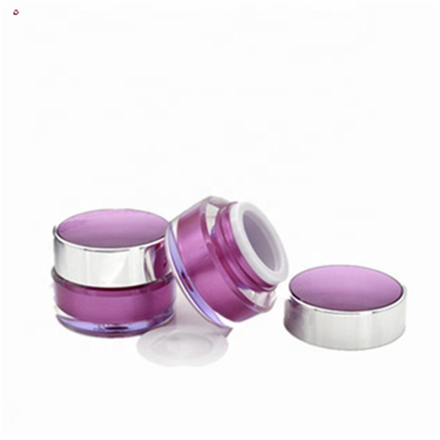 Luxury plastic cosmetic jar empty acrylic cream cans