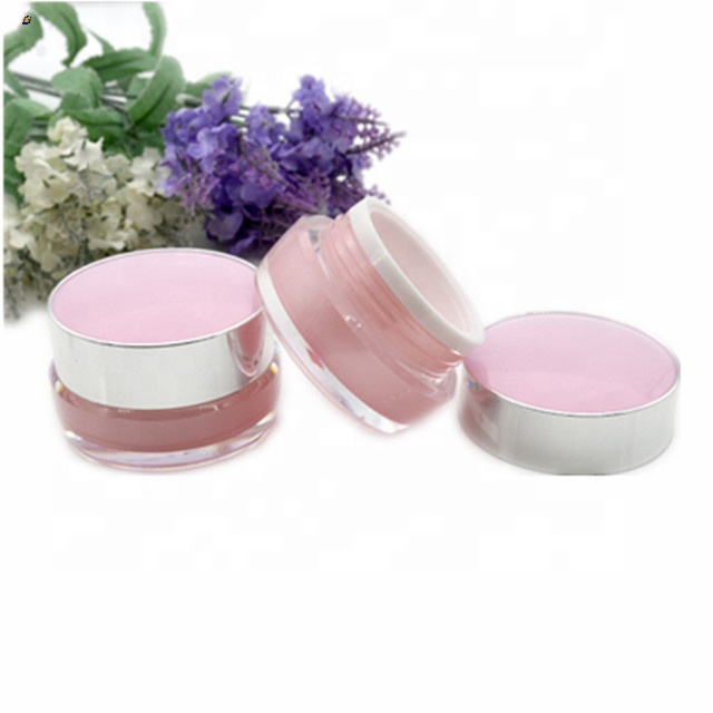 Luxury plastic cosmetic jar empty acrylic cream cans