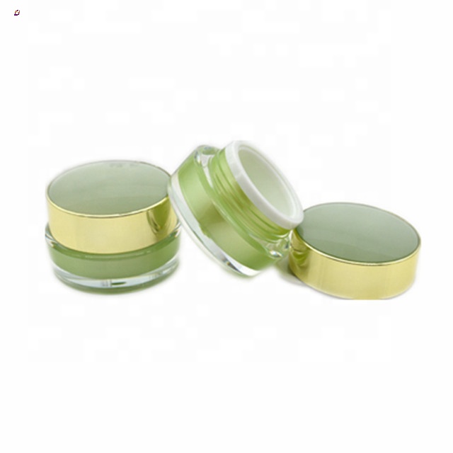 Luxury plastic cosmetic jar empty acrylic cream cans