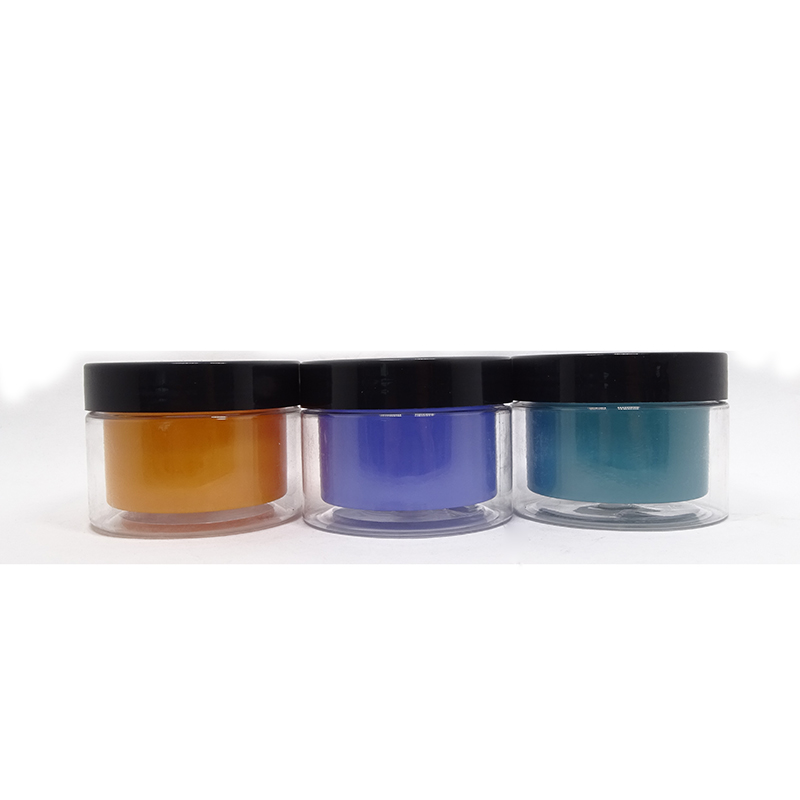 Luxury plastic pet transparent face cream jar cosmetic skincare container