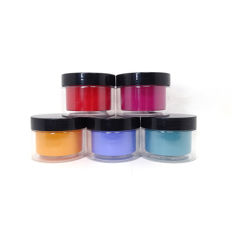 Luxury plastic pet transparent face cream jar cosmetic skincare container