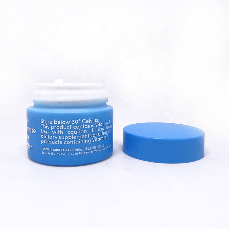 Luxury porcelain jar cosmetic 20ml 30ml 50ml 100ml round opal white ceramic cosmetic cream glass jars beauty jar