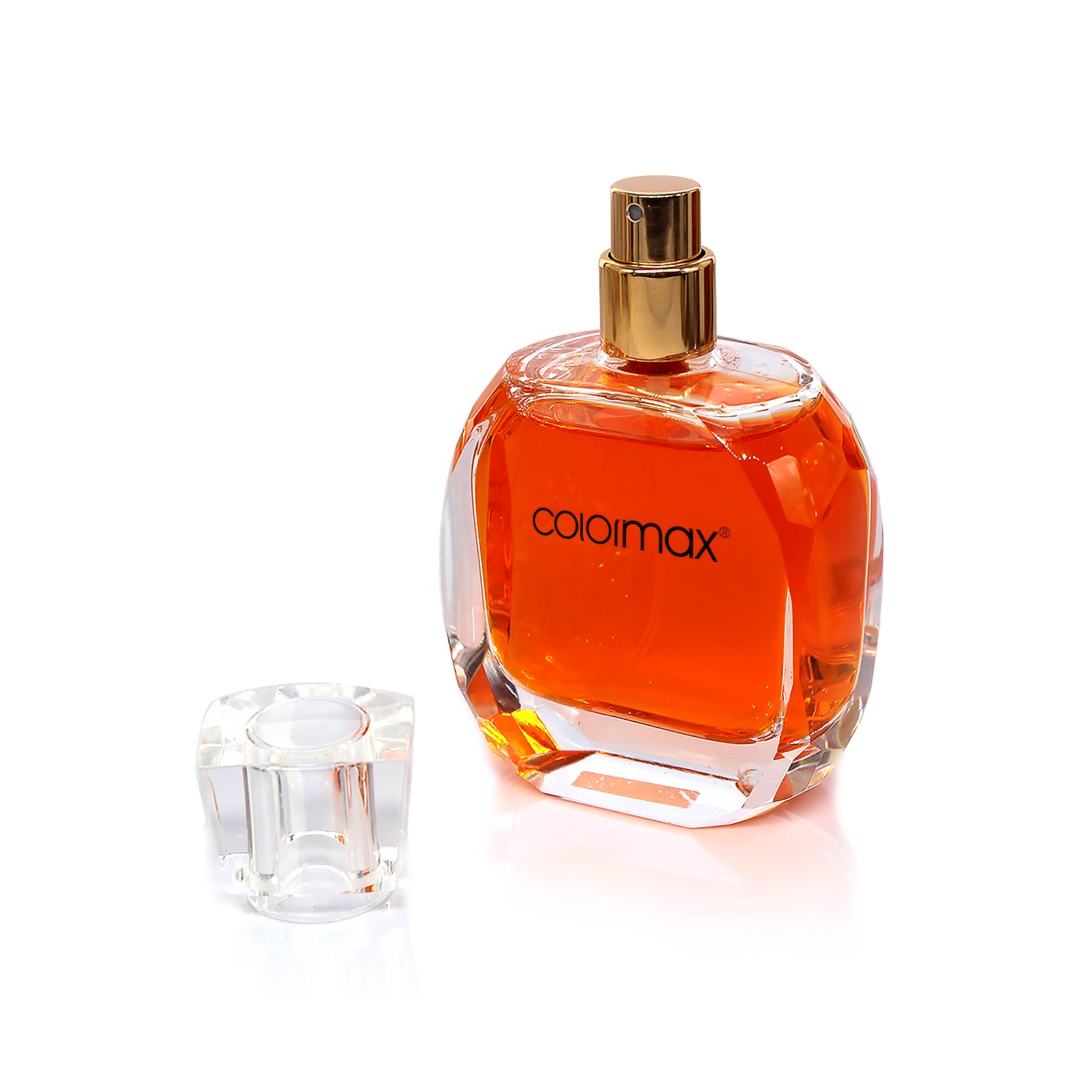Luxury recyclable 30ml 50ml 100ml glass perfume bottle with pump spray cap