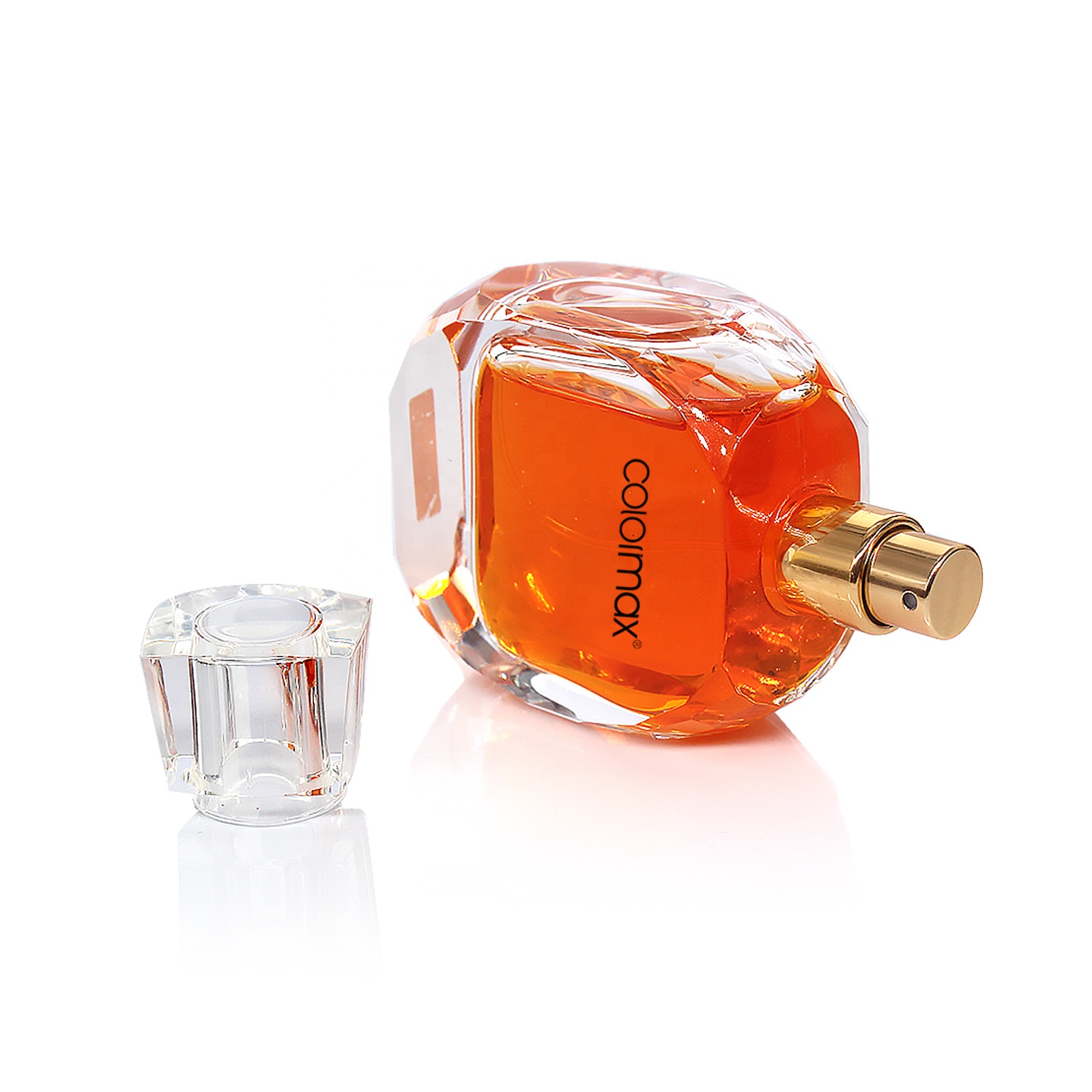 Luxury recyclable 30ml 50ml 100ml glass perfume bottle with pump spray cap