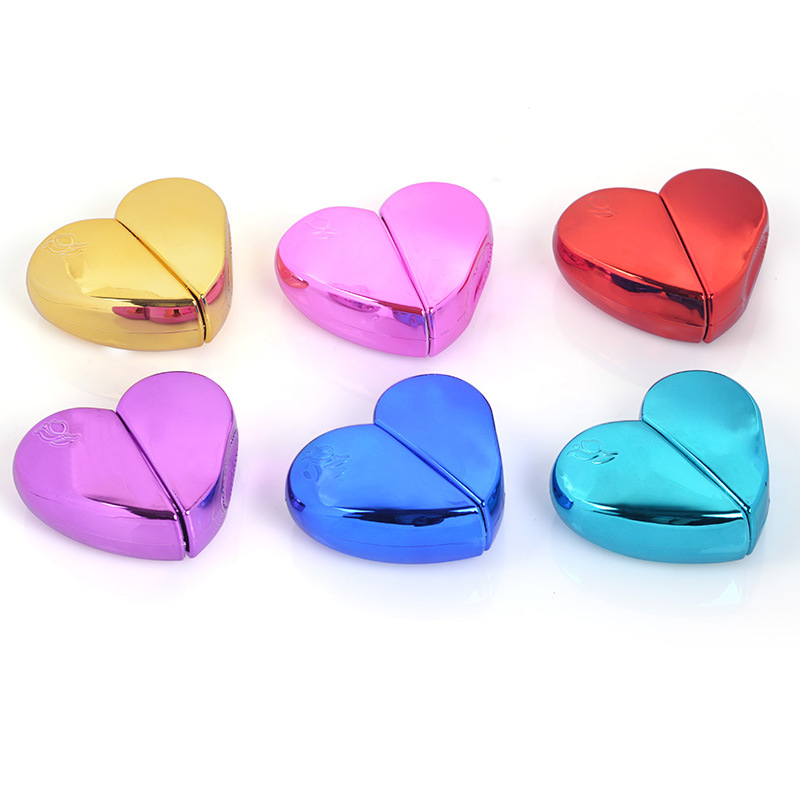 Luxury reusable heart shape Glass perfume pump spray /packing bottle for women