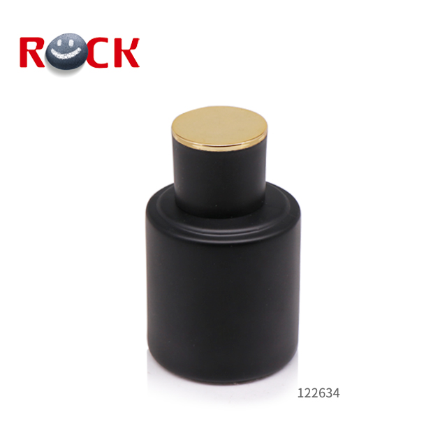 Luxury round black perfume bottles 50ml glass