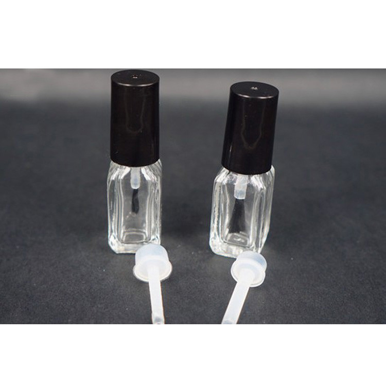 Luxury round empty nail polish bottle 15 ml use glass material mini empty gel nail polish bottle