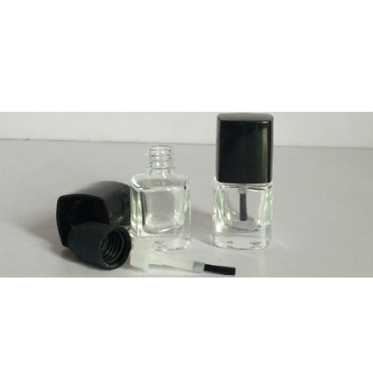 Luxury round empty nail polish bottle 15 ml use glass material mini empty gel nail polish bottle