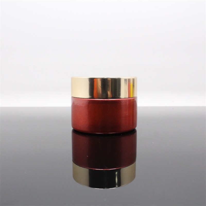 Luxury round shape small glass cosmetic packaging cream jars emballage cosmetique with factory price