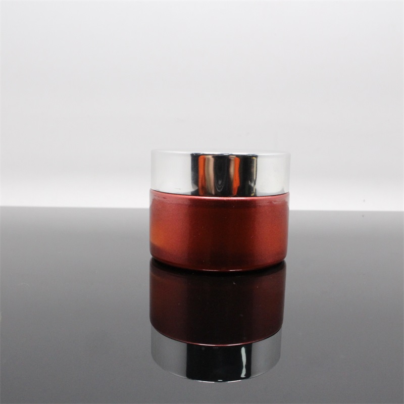 Luxury round shape small glass cosmetic packaging cream jars emballage cosmetique with factory price