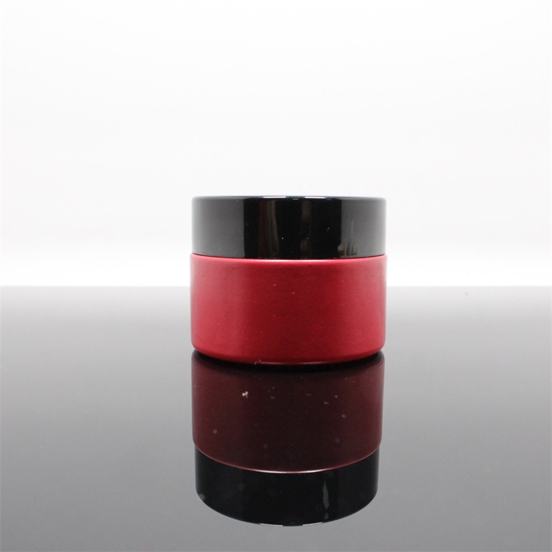 Luxury silver gold matte glass jar for skin care cream use packaging cosmetique with factory price emballage cosmetique