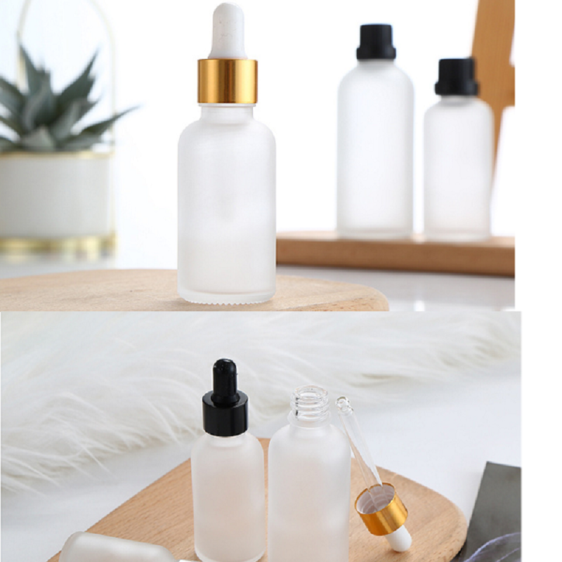 Luxury skin care 15ml 20ml 30ml 50ml cosmetic glass bottle with dropper essential oil bottle