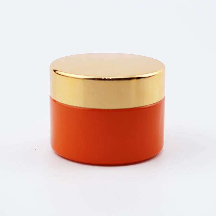 Luxury skin care body lotion 30ml 50ml 60ml 100ml frosted glass bottle and jar for cosmetic cream with gold metal cap