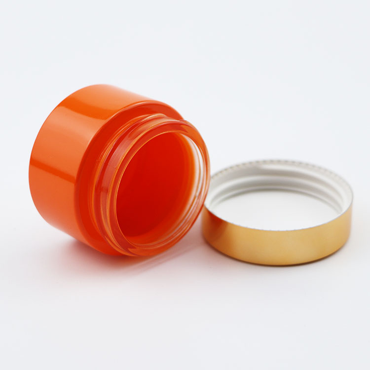 Luxury skin care body lotion 30ml 50ml 60ml 100ml frosted glass bottle and jar for cosmetic cream with gold metal cap