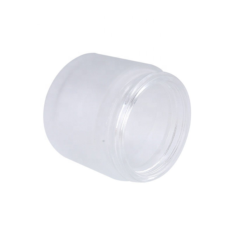 Luxury skincare body cream container packaging round 100g cosmetic cream glass jar