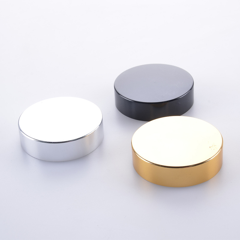 Luxury skincare body cream container packaging round 20ml 30ml 50ml glass jar with metal lid