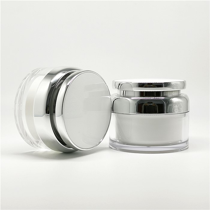 Luxury skincare body cream container packaging round 80g 100g 150g 200g cosmetic jar with lid