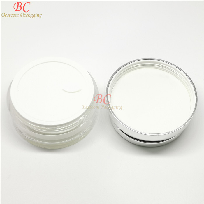Luxury skincare body cream container packaging round 80g 100g 150g 200g cosmetic jar with lid