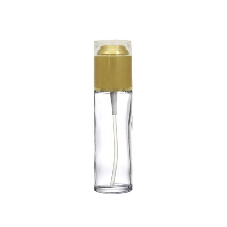 Luxury skincare cosmetic packaging lotion bottles face cream glass bottle with pump