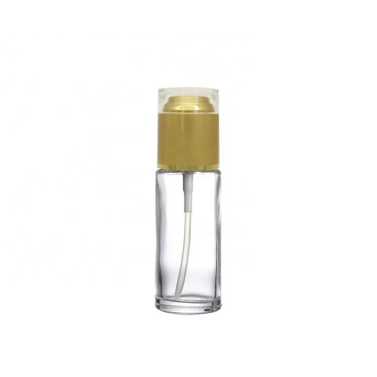 Luxury skincare cosmetic packaging lotion bottles face cream glass bottle with pump