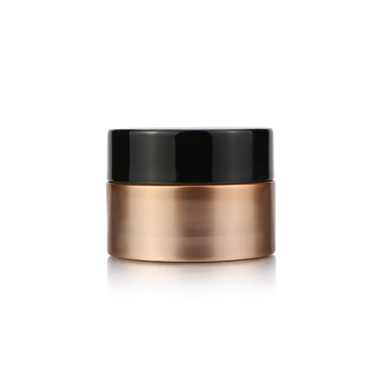Luxury skincare glass 20g 1fl oz 50g matte amber face cosmetic cream jar containers for skin care