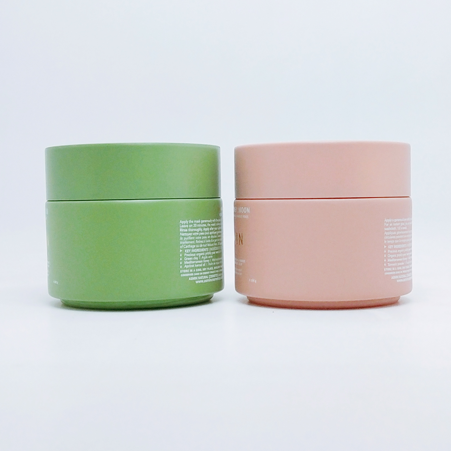 Luxury skincare packaging 5g 10g 20g 30g 50g 100g 200g empty matte pink green cleansing cream glass jar with matte black lids