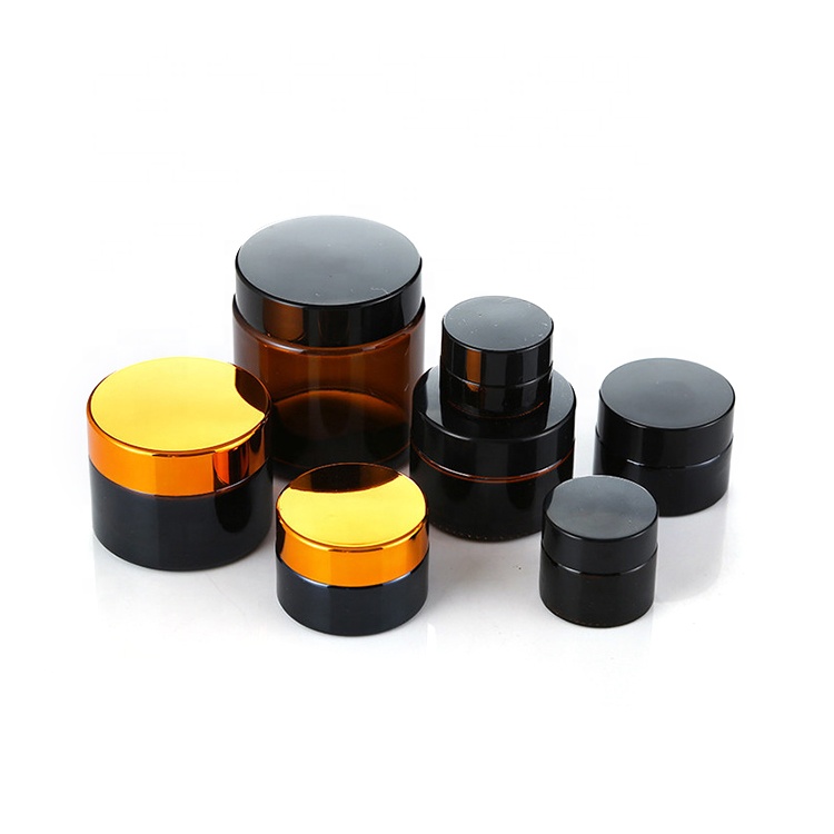 Luxury skincare packaging eco friendly glass jar cosmetic jar 50g 30g 15g