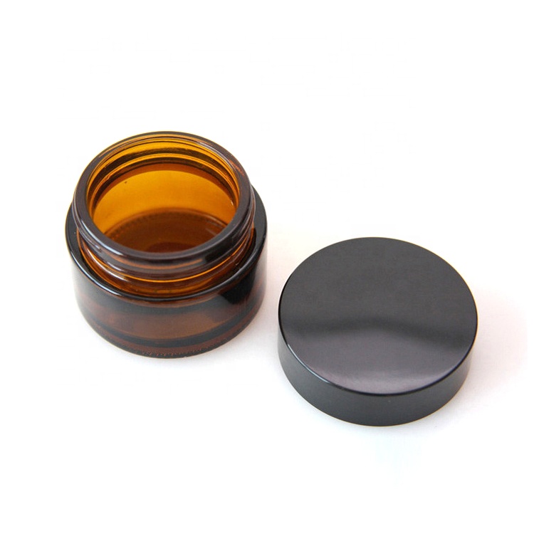 Luxury skincare packaging eco friendly glass jar cosmetic jar 50g 30g 15g