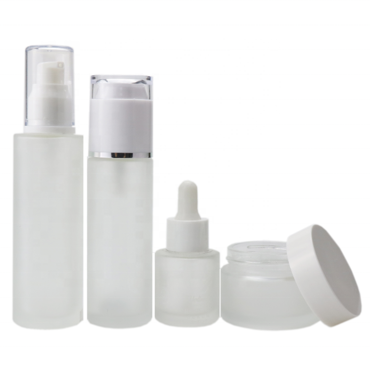 Luxury skincare packaging rose gold cosmetic bottle set skin care packaging container jar
