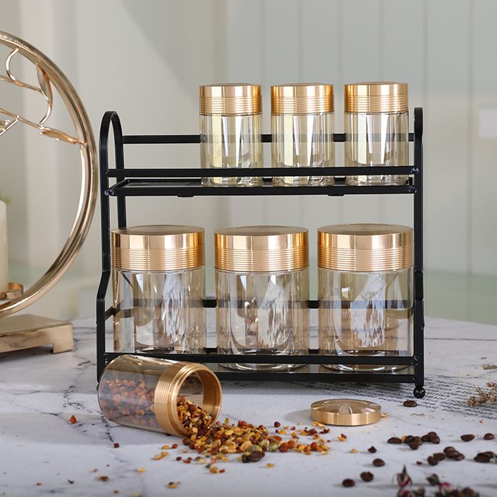 Luxury transparent cylinder glass food container storage bottles jar wholesale glass jars with lids