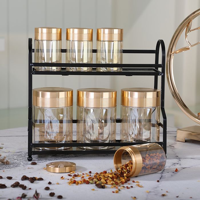 Luxury transparent cylinder glass food container storage bottles jar wholesale glass jars with lids