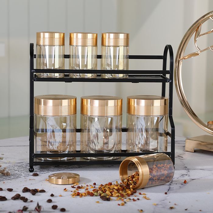 Luxury transparent cylinder glass food container storage bottles jar wholesale glass jars with lids