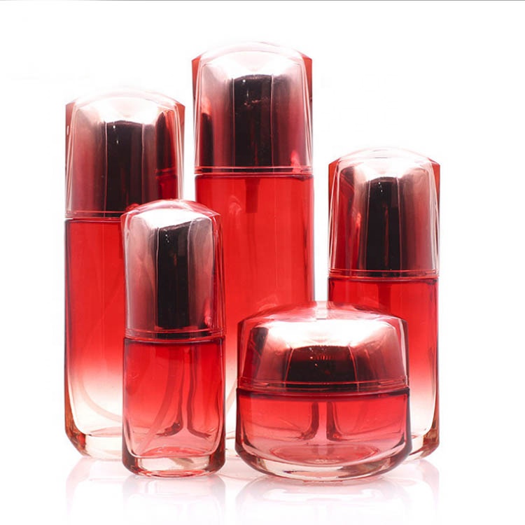 Luxury vacuum sealing machine cosmetic jar with lid lotion bottle 50g 30g 100ml and 120ml