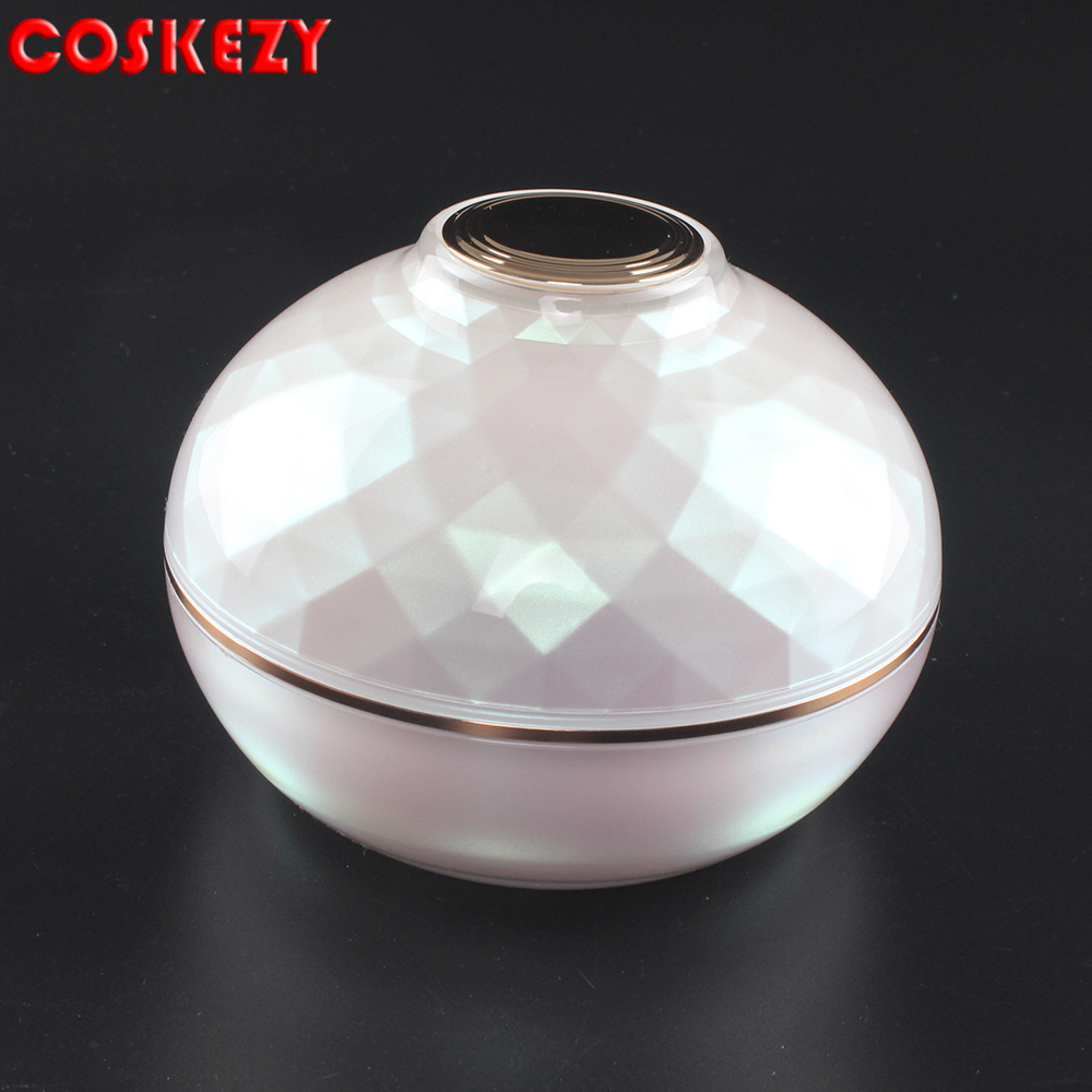Luxury white 30ml 50ml 120ml Bowl type bottle cosmetic container 30g 50g 120g acrylic skin cream packaging cosmetic jar