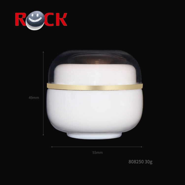 Luxury white porcelain 30g packaging glass cosmetic container cream jar