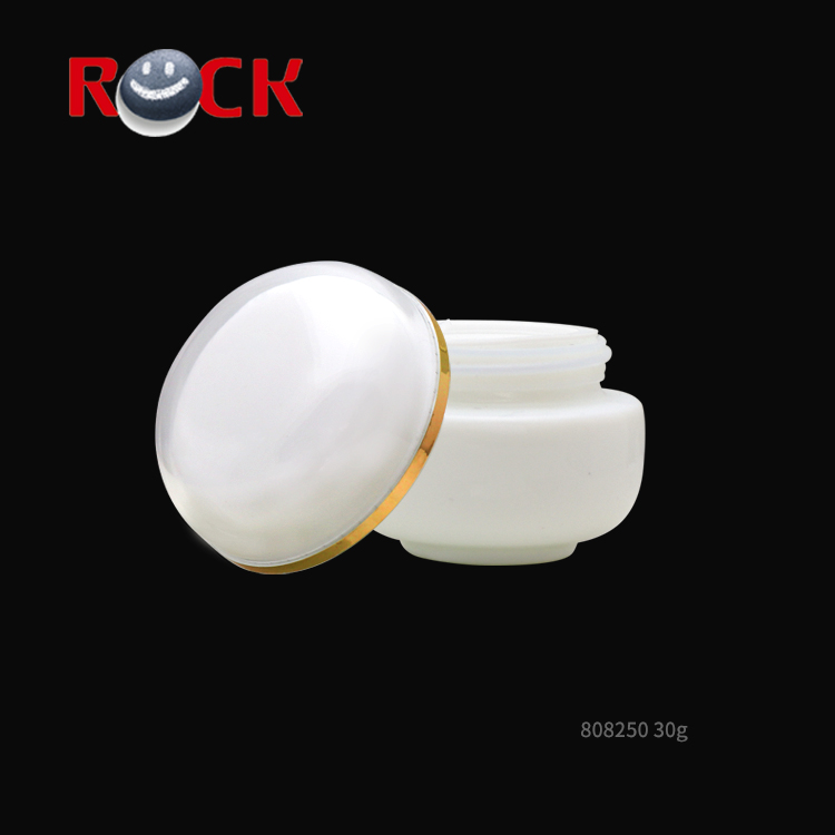 Luxury white porcelain 30g packaging glass cosmetic container cream jar