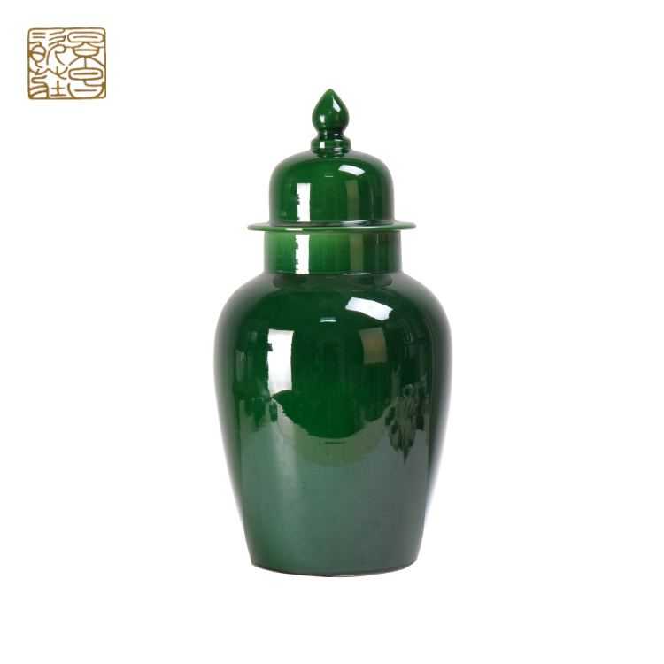 Luxury wholesale Porcelain Ceramic Temple home decorative ginger jar
