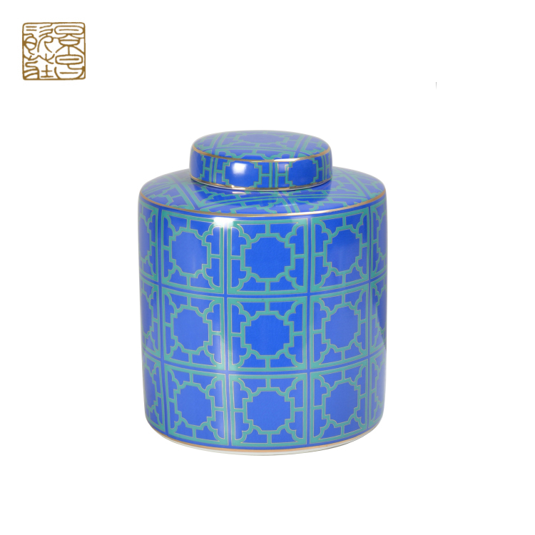 Luxury wholesale Porcelain Ceramic Temple home decorative ginger jar