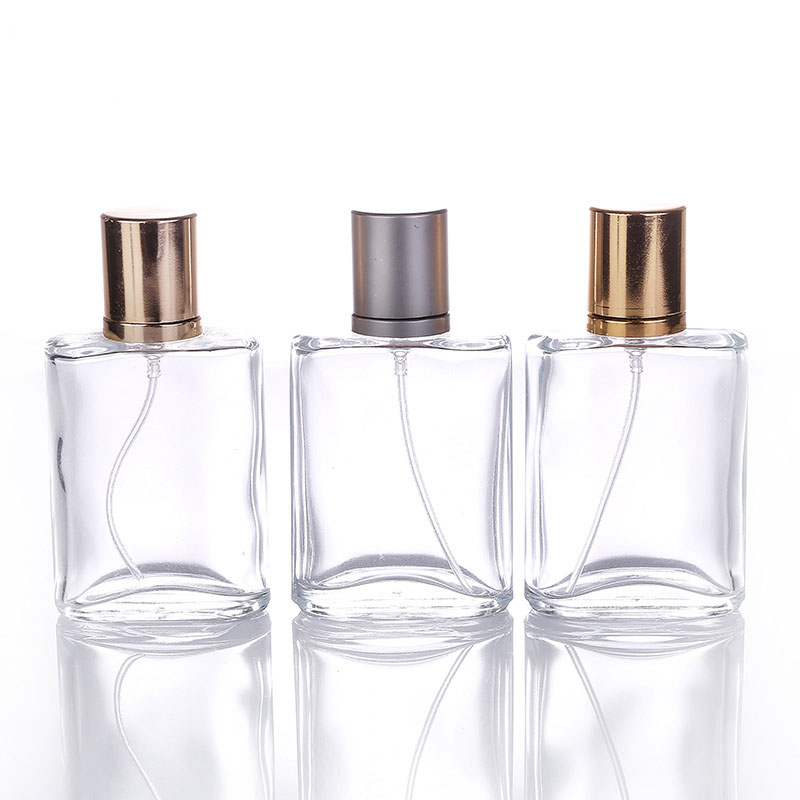 Luxury wholesale Square Flacon spray car 30Ml 50Ml 100Ml Empty Glass Perfume Bottles