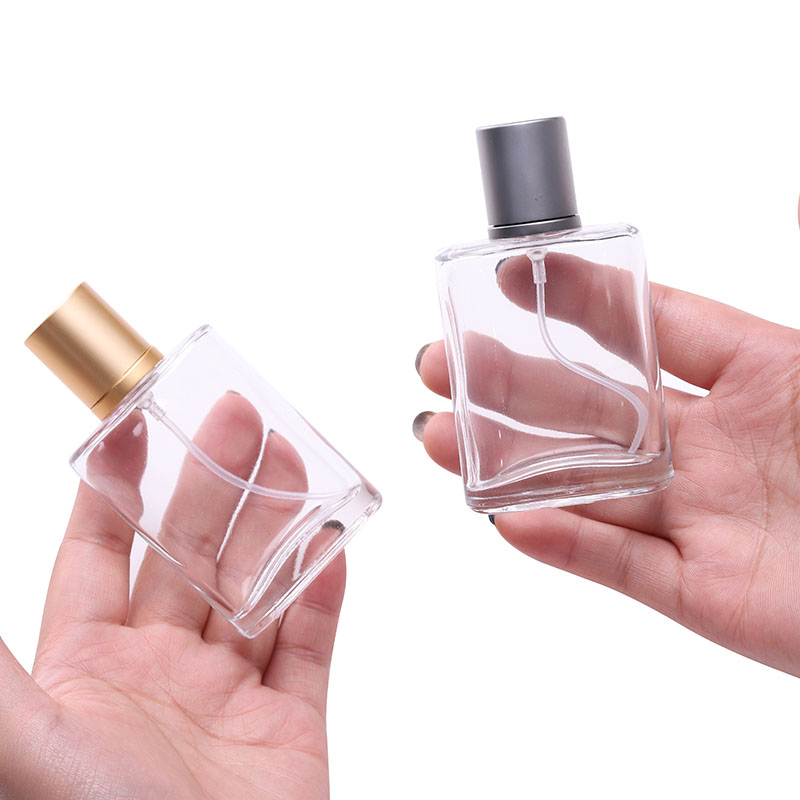 Luxury wholesale Square Flacon spray car 30Ml 50Ml 100Ml Empty Glass Perfume Bottles