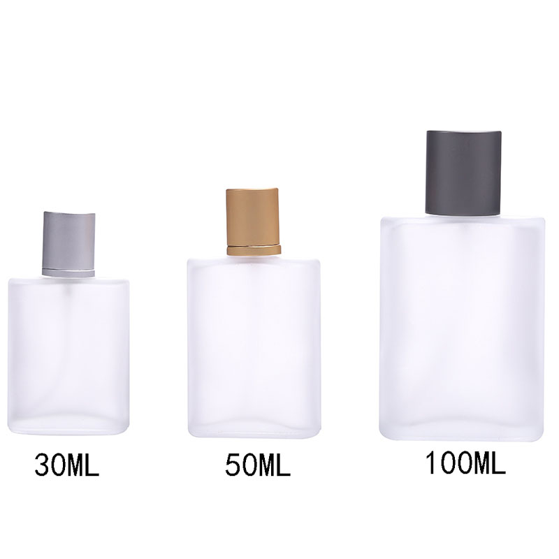 Luxury wholesale Square Flacon spray car 30Ml 50Ml 100Ml Empty Glass Perfume Bottles