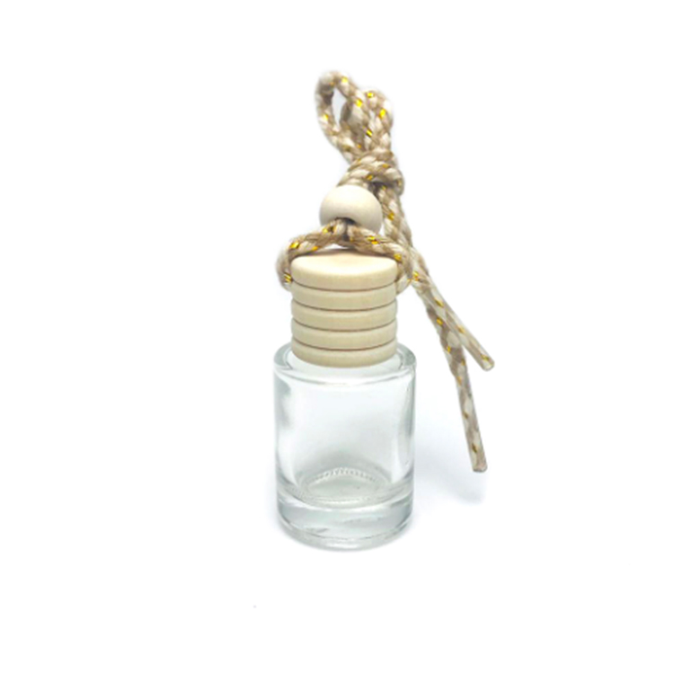 MIG Packaging 5 8 10 ml Car Perfume Glass Bottle Empty Diffuser Bottle with Wooden Cap
