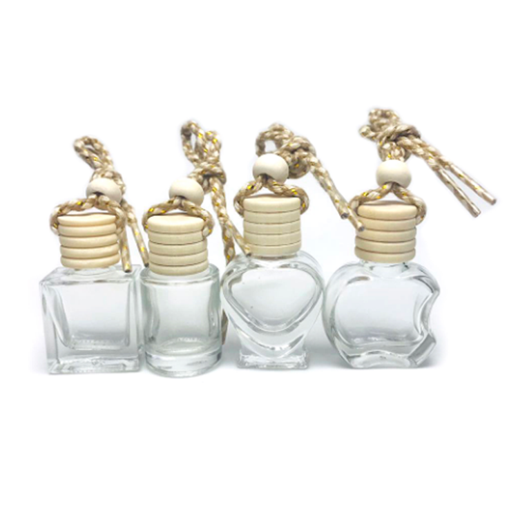 MIG Packaging 5 8 10 ml Car Perfume Glass Bottle Empty Diffuser Bottle with Wooden Cap