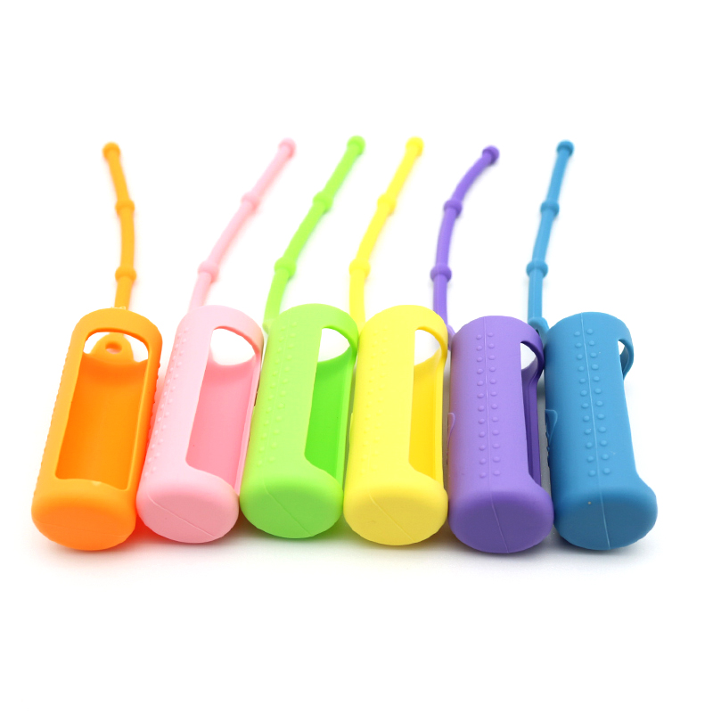 MIGPACK 2019 Wholesaled Cosmetic Silicone Case Essential Oil Bottle for 10ml 15ml Glass Roll on Screen Printing Personal Care